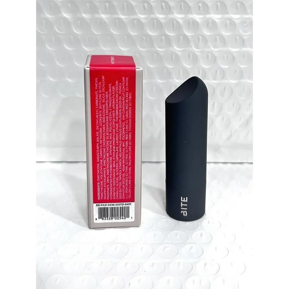 BITE Beauty POWER MOVE Soft Matte Lipstick - HOT  TOMATO - Full Size 0.14 oz New